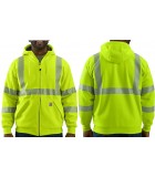 Carhartt Hiviz Thermal Lined Full Zip Sweatshirt, Class 3 M104988 Carhartt Hiviz Thermal Lined Full Zip Sweatshirt, Class 3 M104988