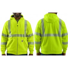Carhartt Hiviz Thermal Lined Full Zip Sweatshirt, Class 3 M104988